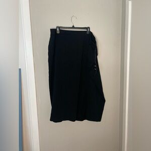 Ava & Viv Black Skirt with Small Slit